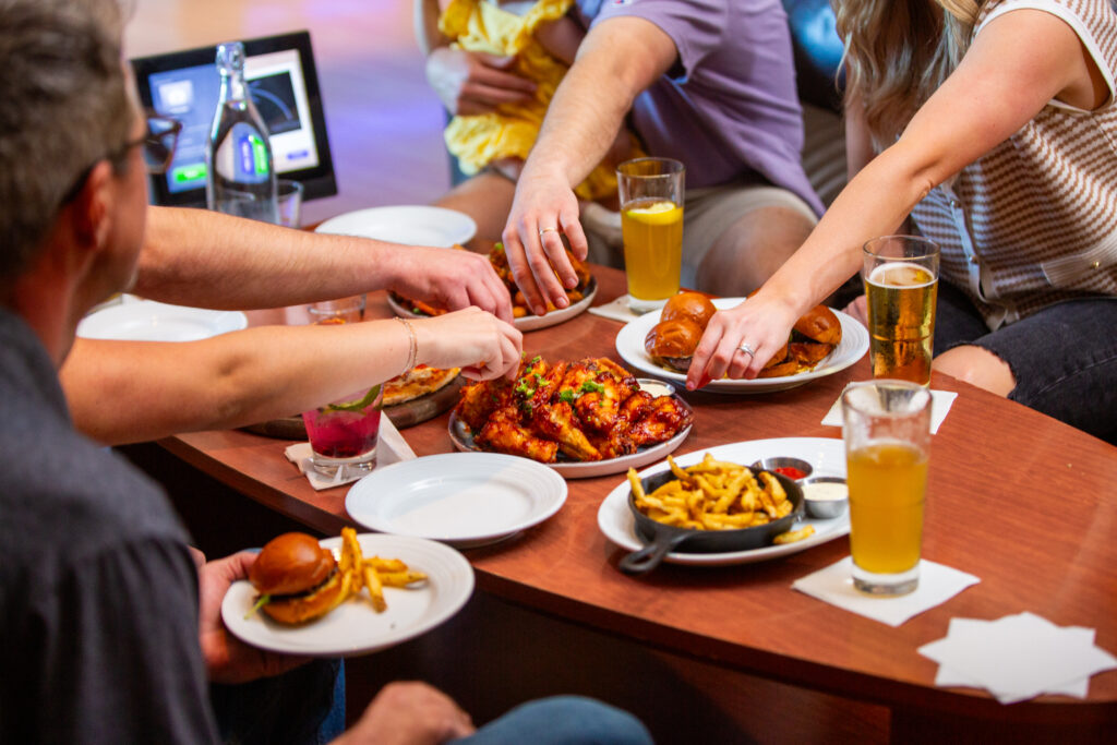Friends eating during Restaurant Week in Overland Park