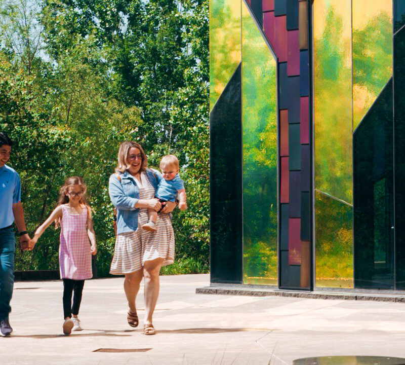 Family walking in Overland Park, Kansas find things to do in the community.