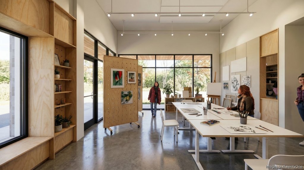 Rendering of the gallery that will be inside of the Friends of JCDS housing